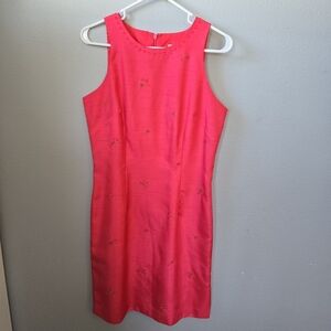 Dress Barn 6 Pink Floral Beaded Vintage Y2K Dress